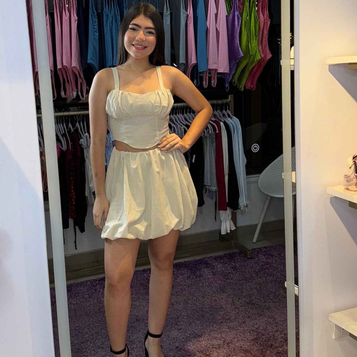 Set Falda Globo y Top