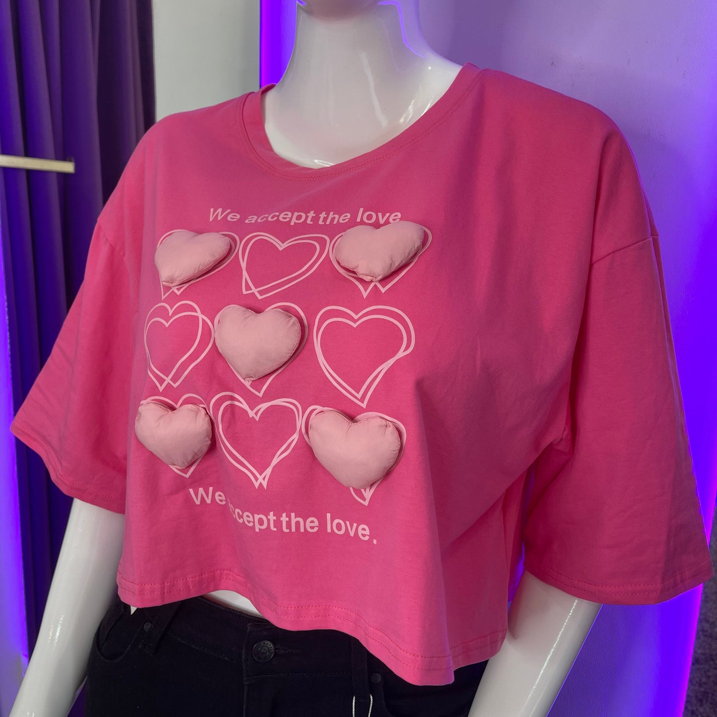 Franela de corazones