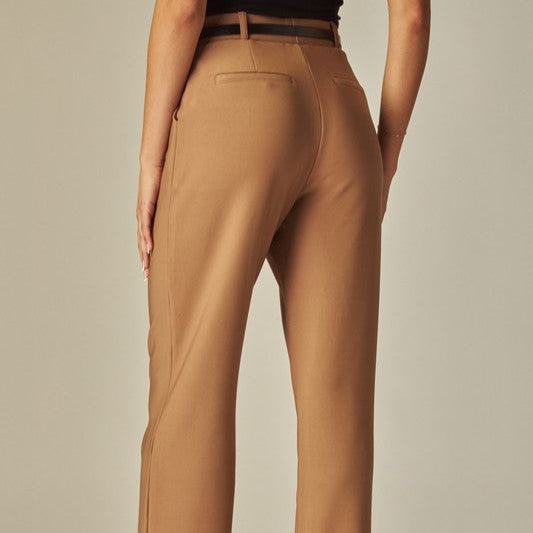 PANTALON RECTO MARRON