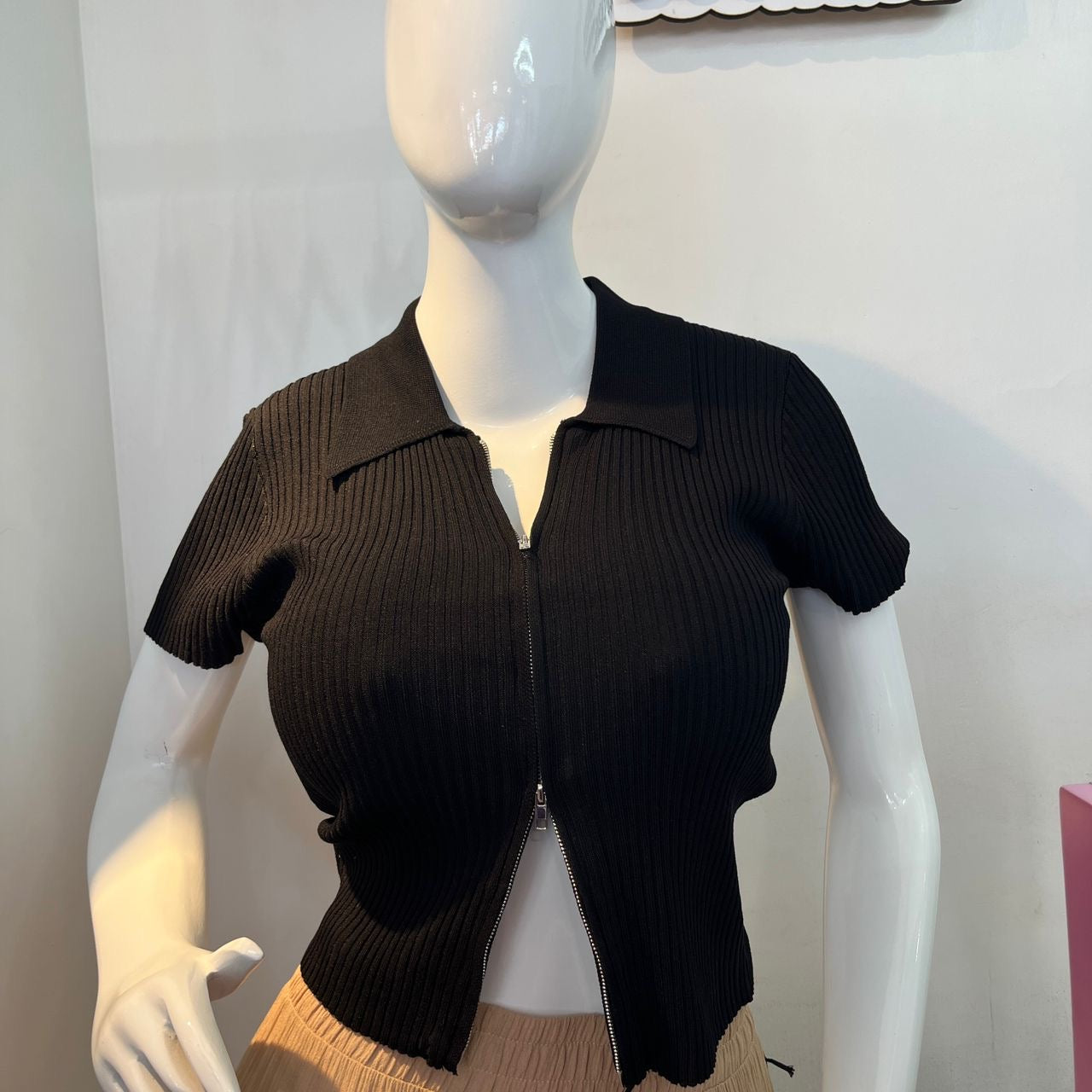 TOP CUELLO POLO CIERRE