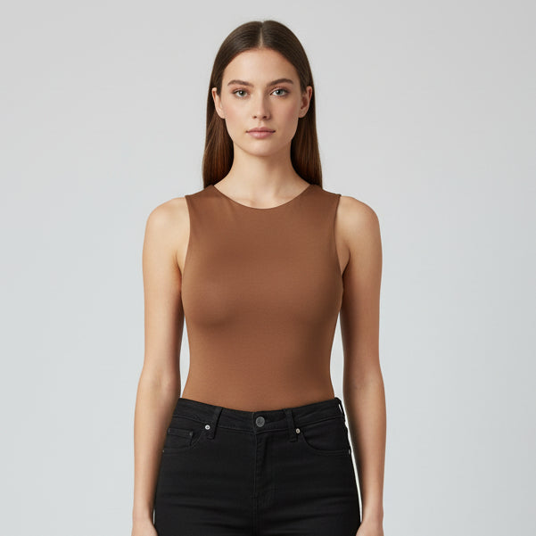 BODY MANGA SISA HALTER MARRON