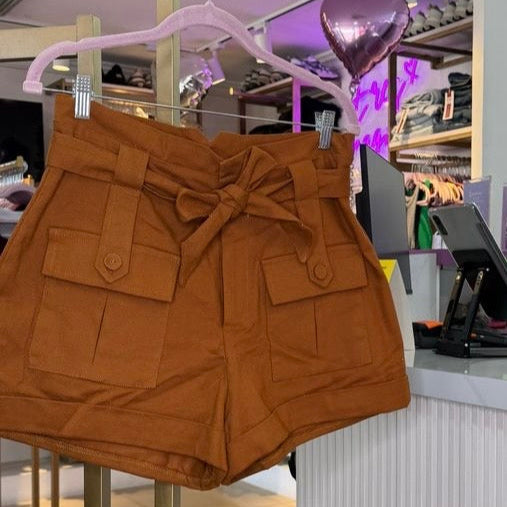 SHORT CARGO MARRON
