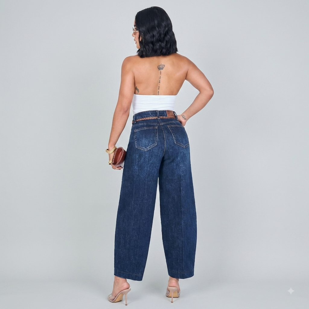 JEAN BAGGY BARREL POWER PUSH UP