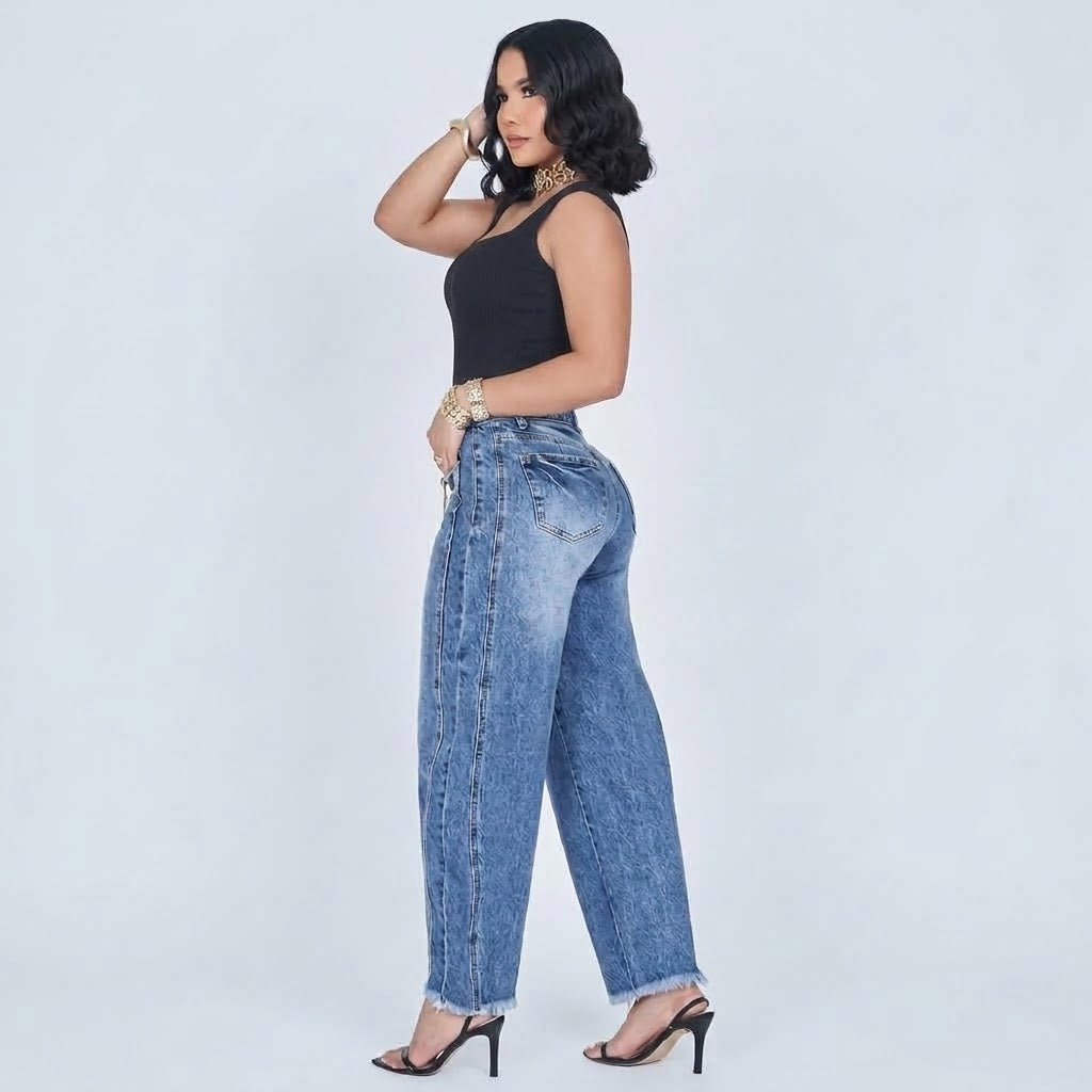 JEAN BAGGY BALLON POWER PUSH UP