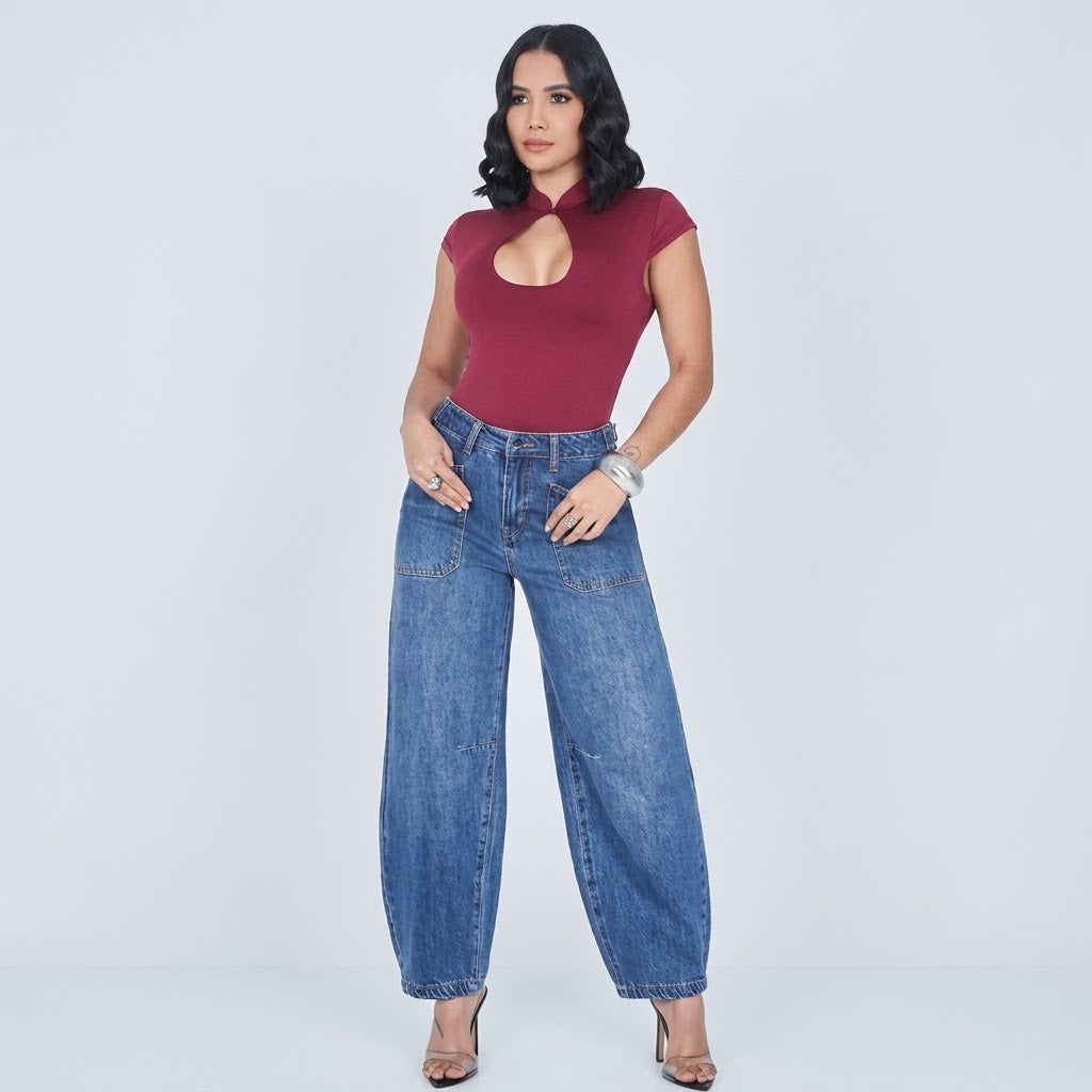 JEANS BALLOON AJUSTABLE CINTURA