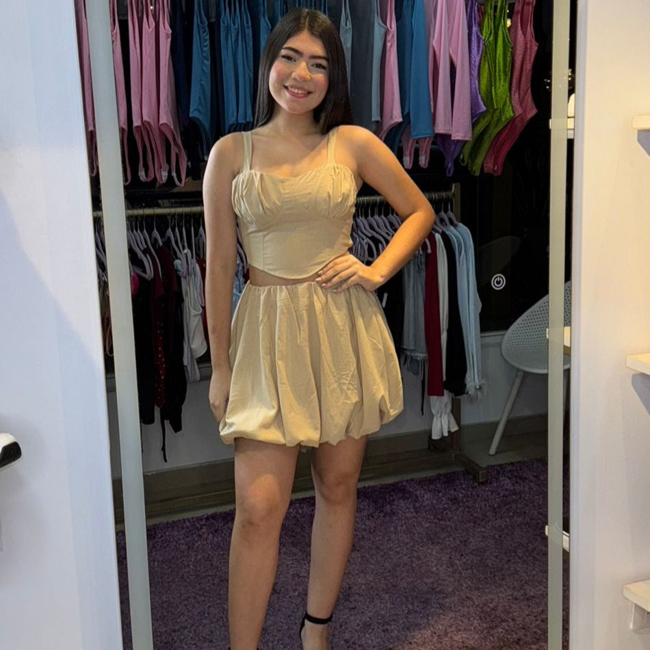 Set Falda Globo y Top