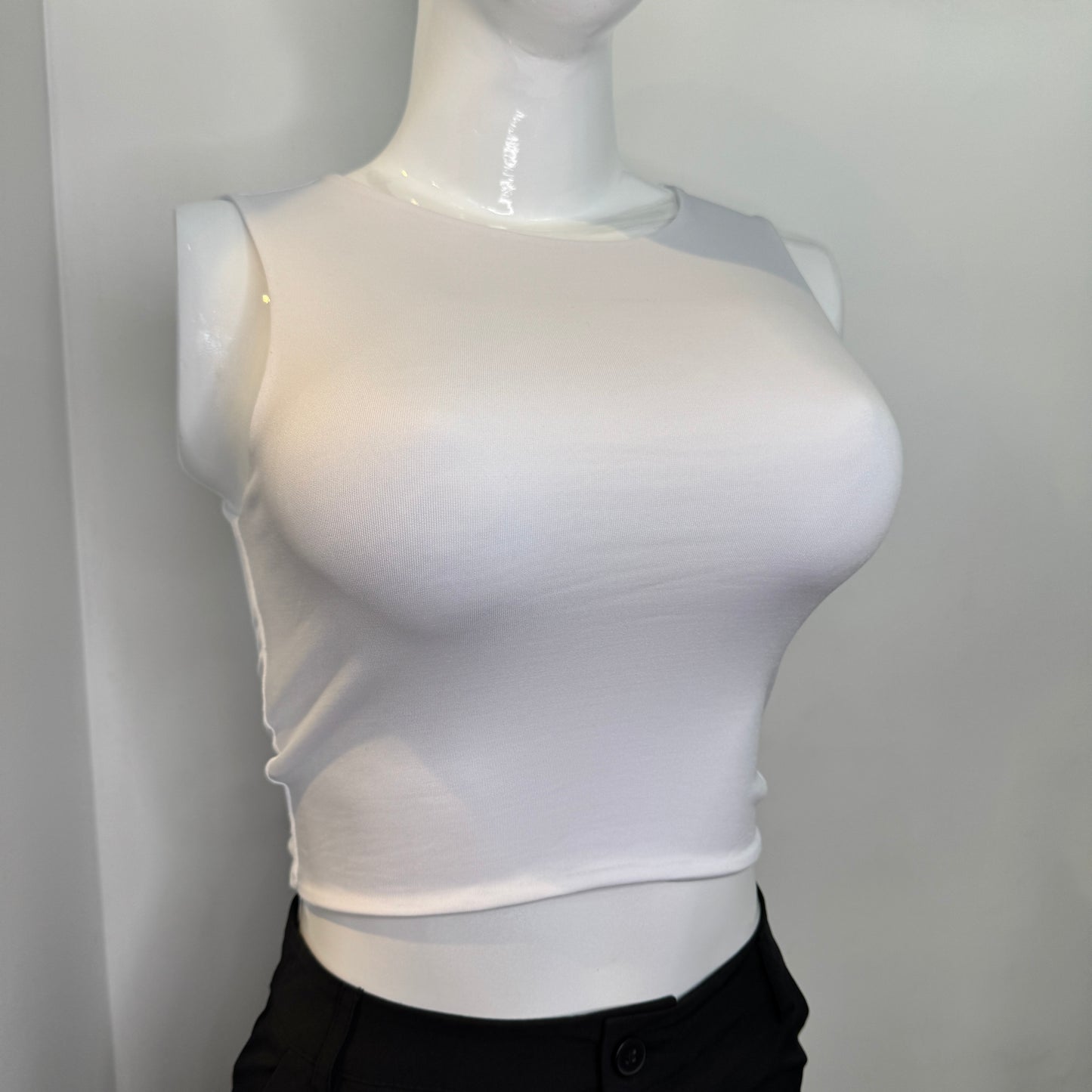 TOP BASICO HALTER BLANCO