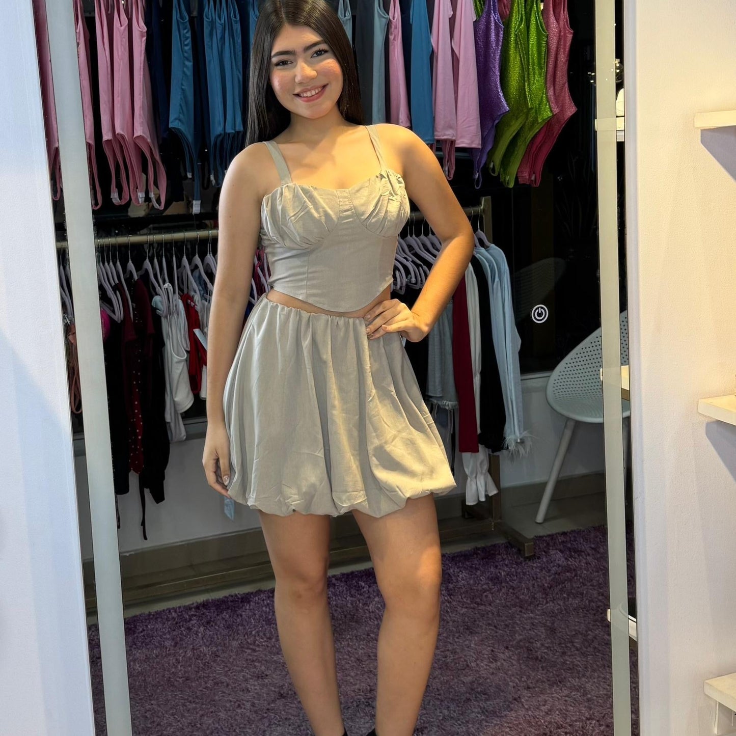 Set Falda Globo y Top