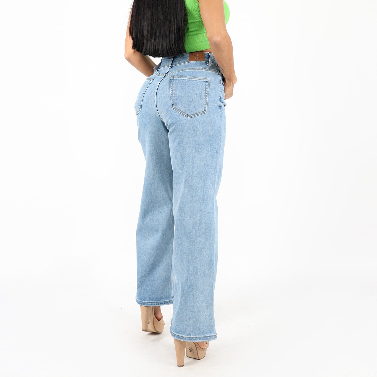 JEAN WIDE LEG ANCHO