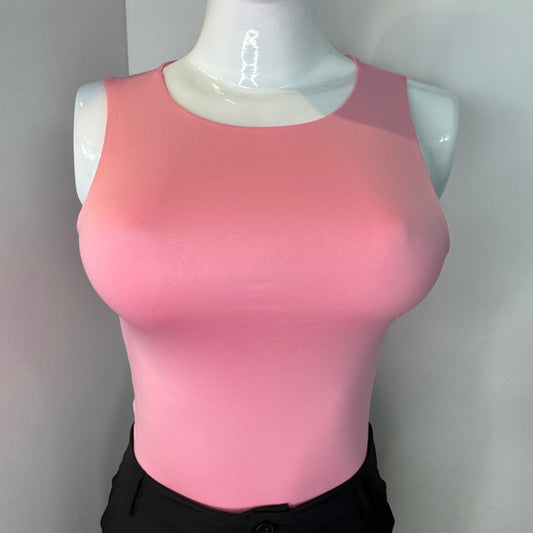 Body Manga Sisa Halter Rosado
