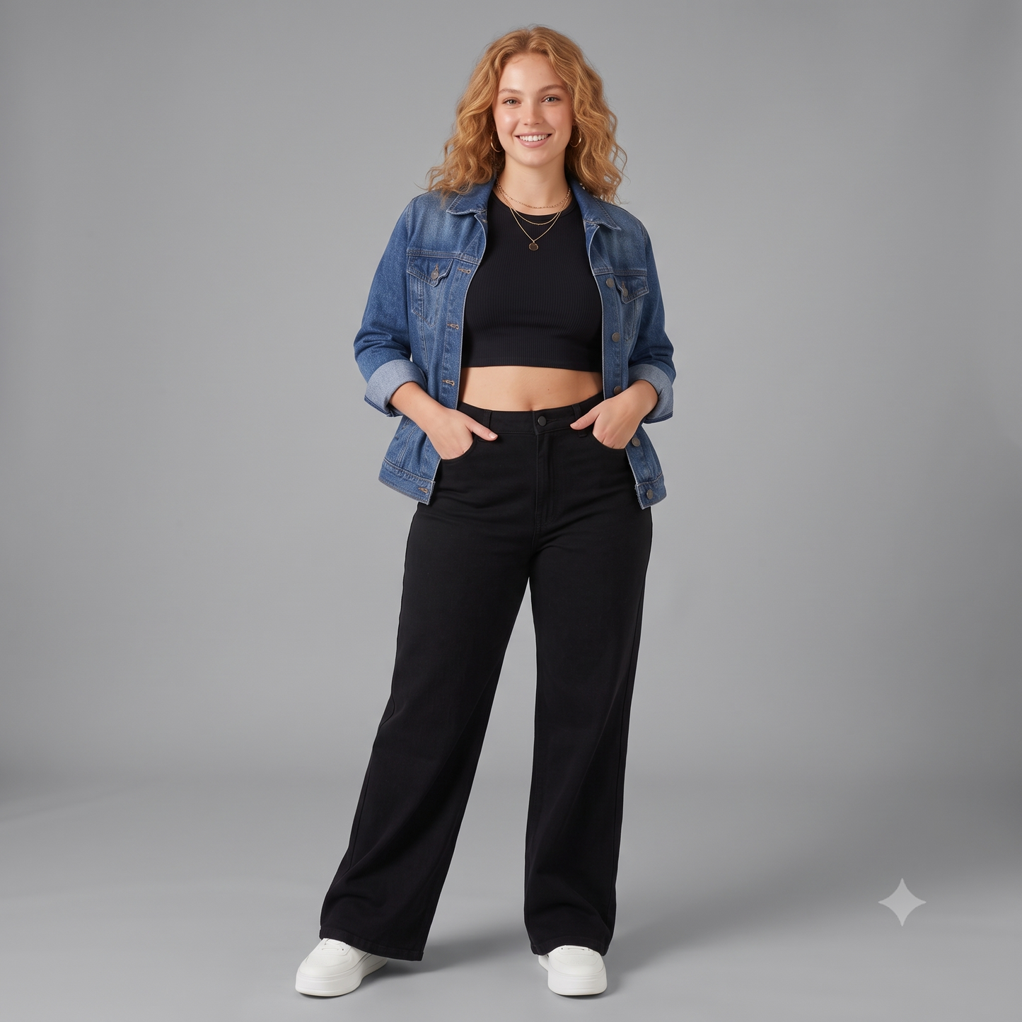 JEAN WIDE LEG ANCHO PLUS