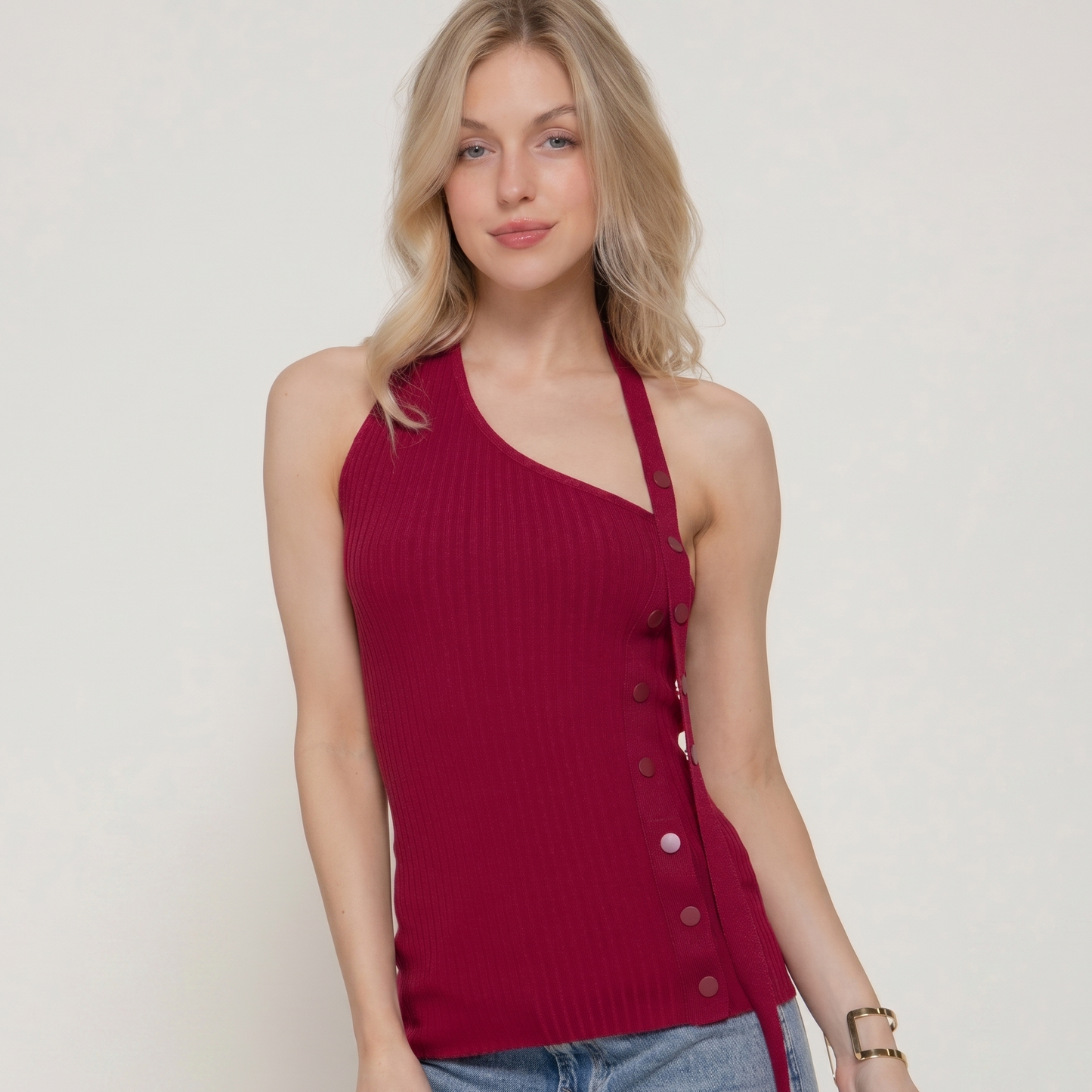 TOP HALTER ASIMETRICO