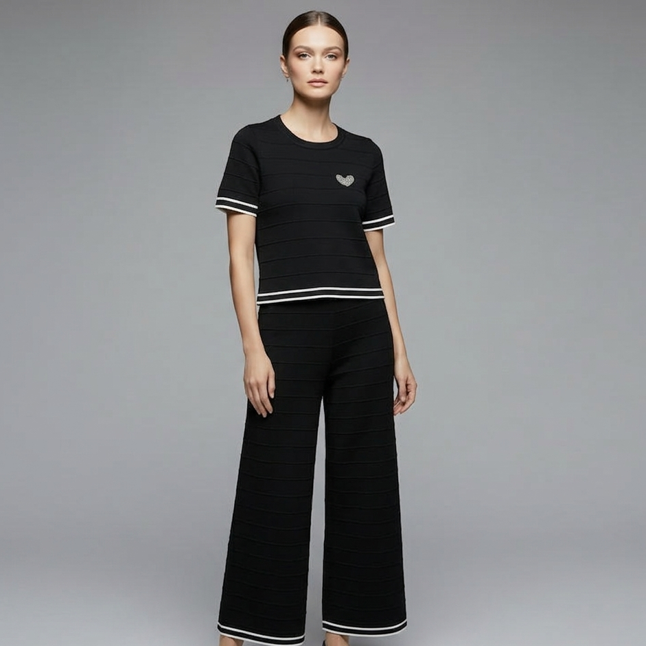 SET TOP CORAZON Y PANTALON