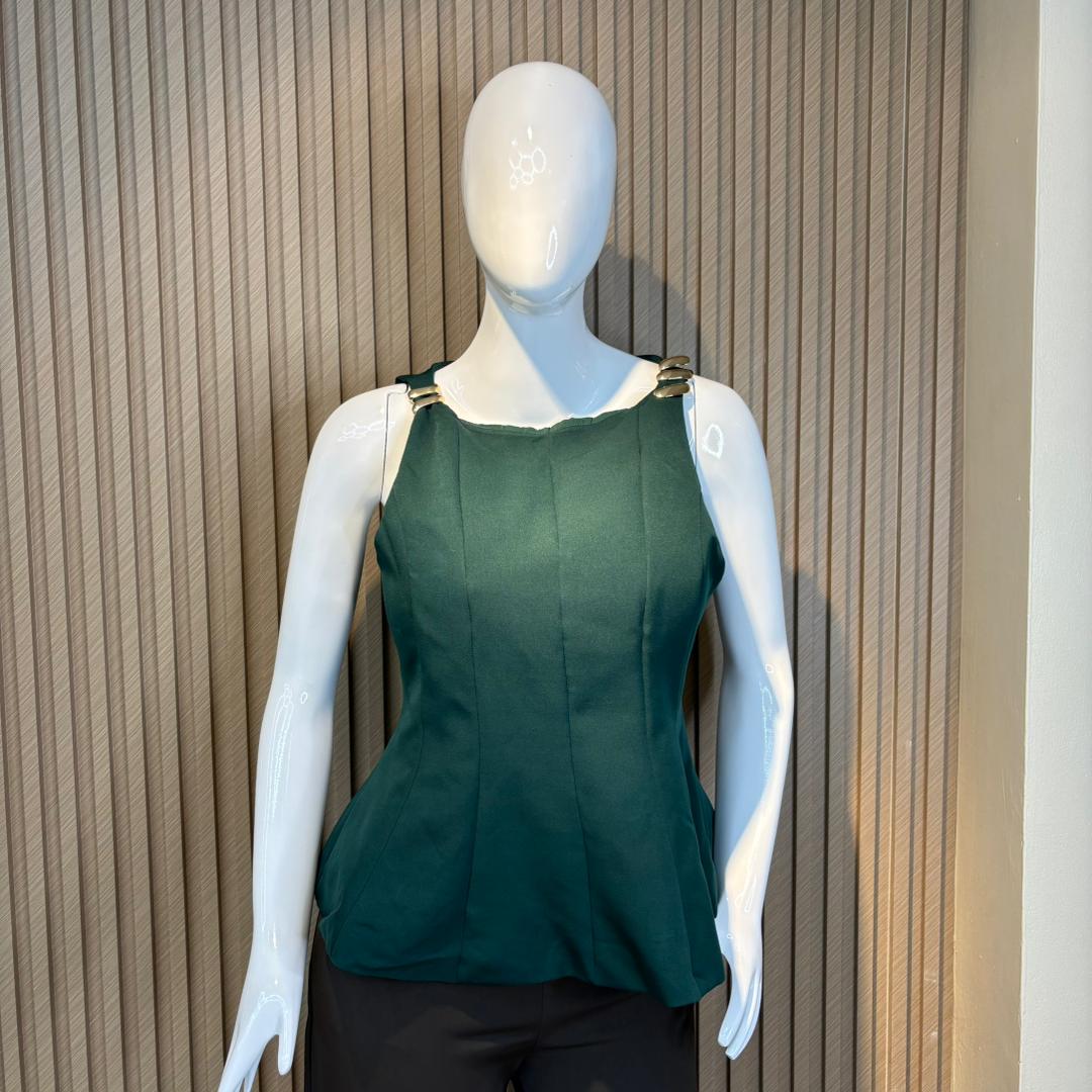 TOP MANGA SISA BROCHE DORADO