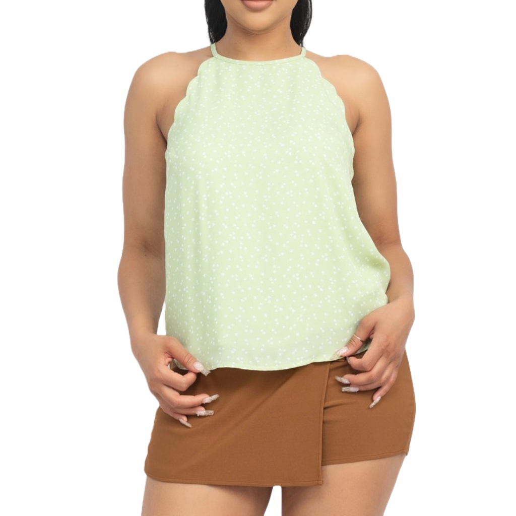 Top Halter Floreado