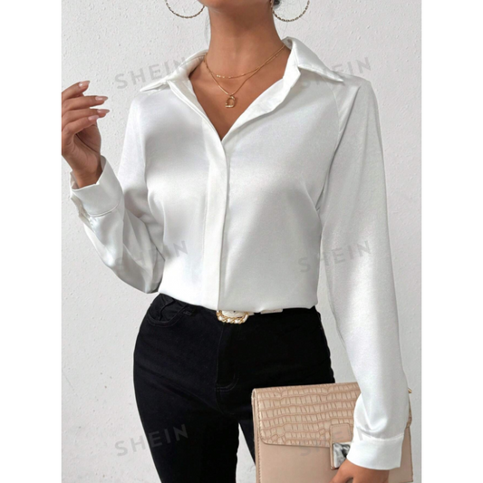 Camisa Manga Larga Blanca