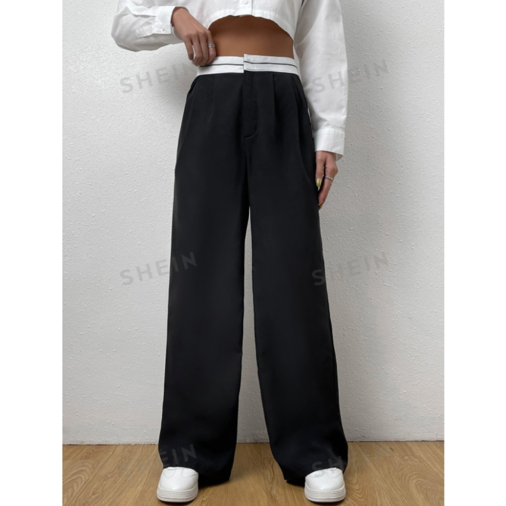 Pantalon recto doble pretina