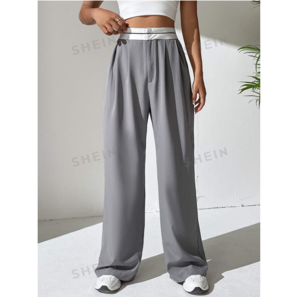 Pantalon recto doble pretina