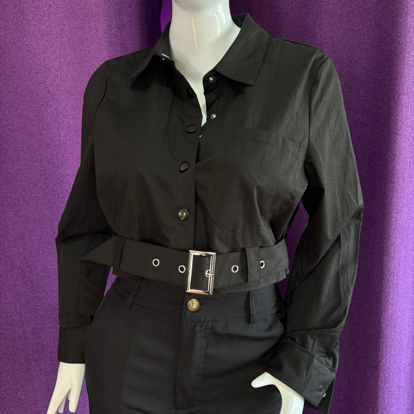 Camisa Corta Correa Negra