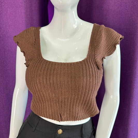 Top Tejido Marron