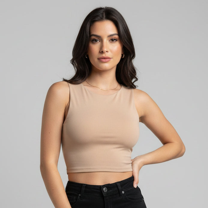 BODY MANGA SISA HALTER BEIGE