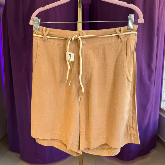 Short con cordón Marrón