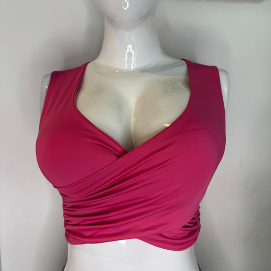 TOP CRUZADO FUSCIA