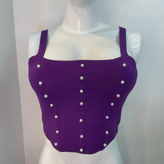 TOP TIRAS PERLA MORADO