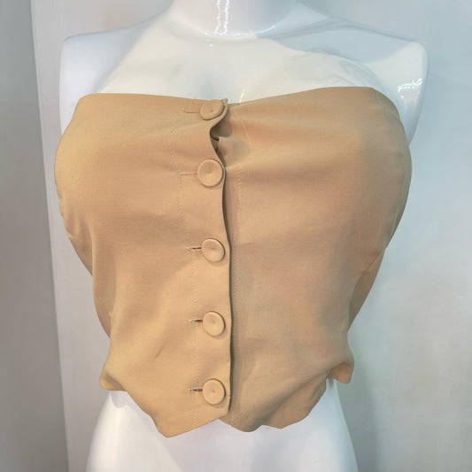 Top Strapless Beige