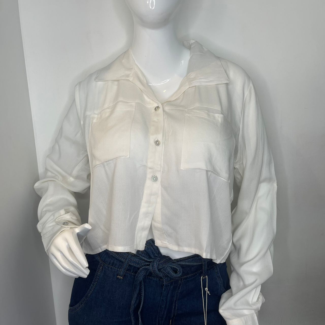 CAMISA MANGA LARGA BLANCA