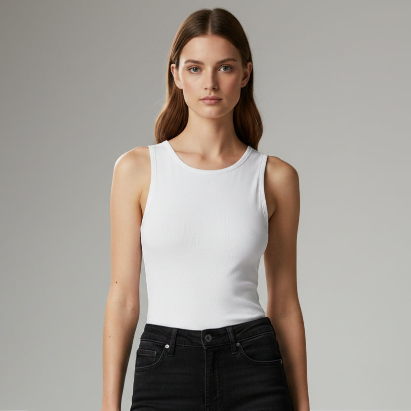 Body Manga Sisa Halter Blanco