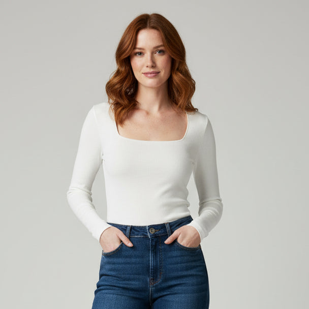 BODY ESCOTADO MANGA LARGA