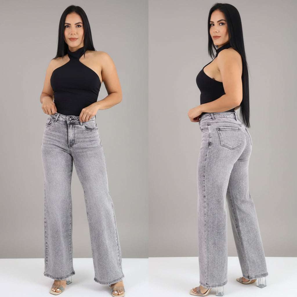 JEAN WIDE LEG ANCHO