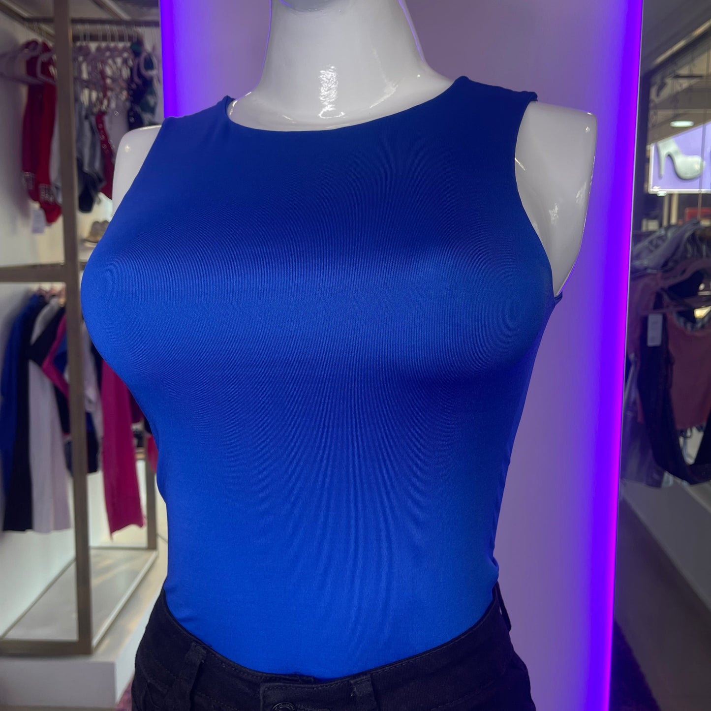 Body Manga Sisa Halter Azul Rey