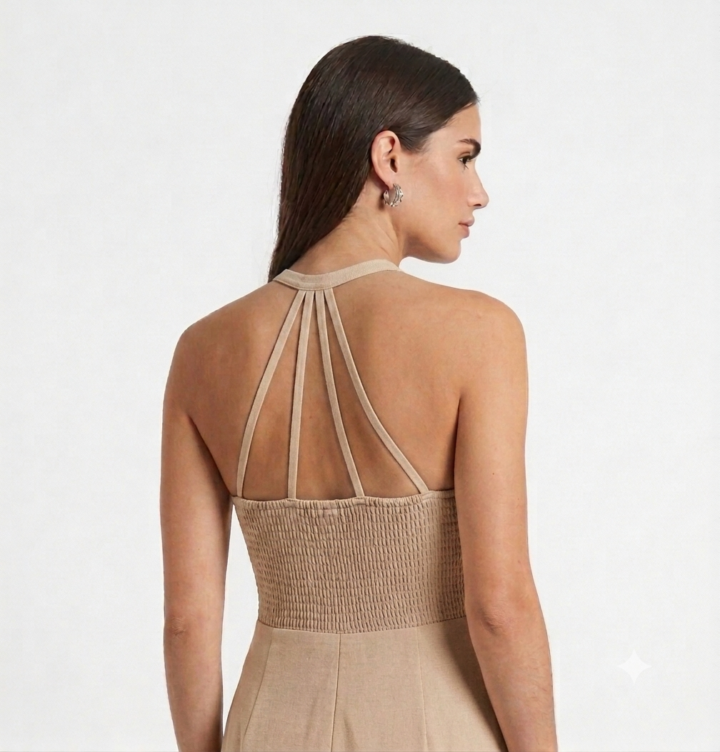 VESTIDO LARGO CRUZADO
