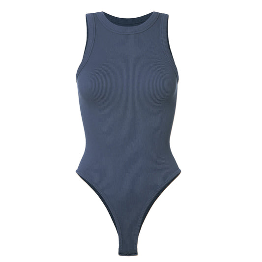 BODY HALTER MANGA SISA AZUL NAVY