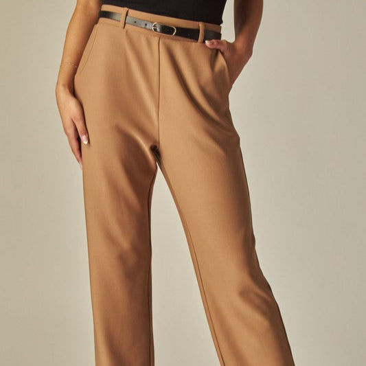 PANTALON RECTO MARRON