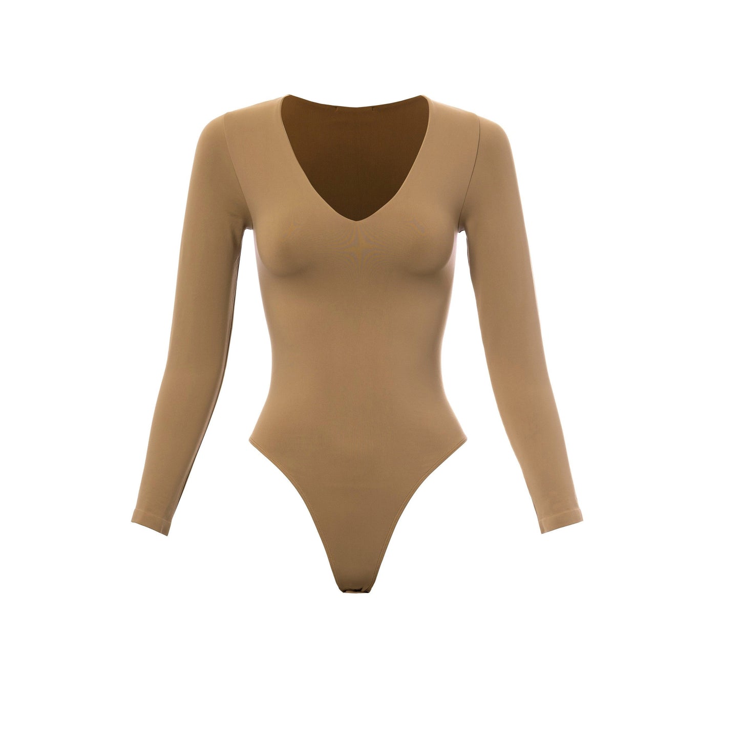 BODY MANGA LARGA BEIGE