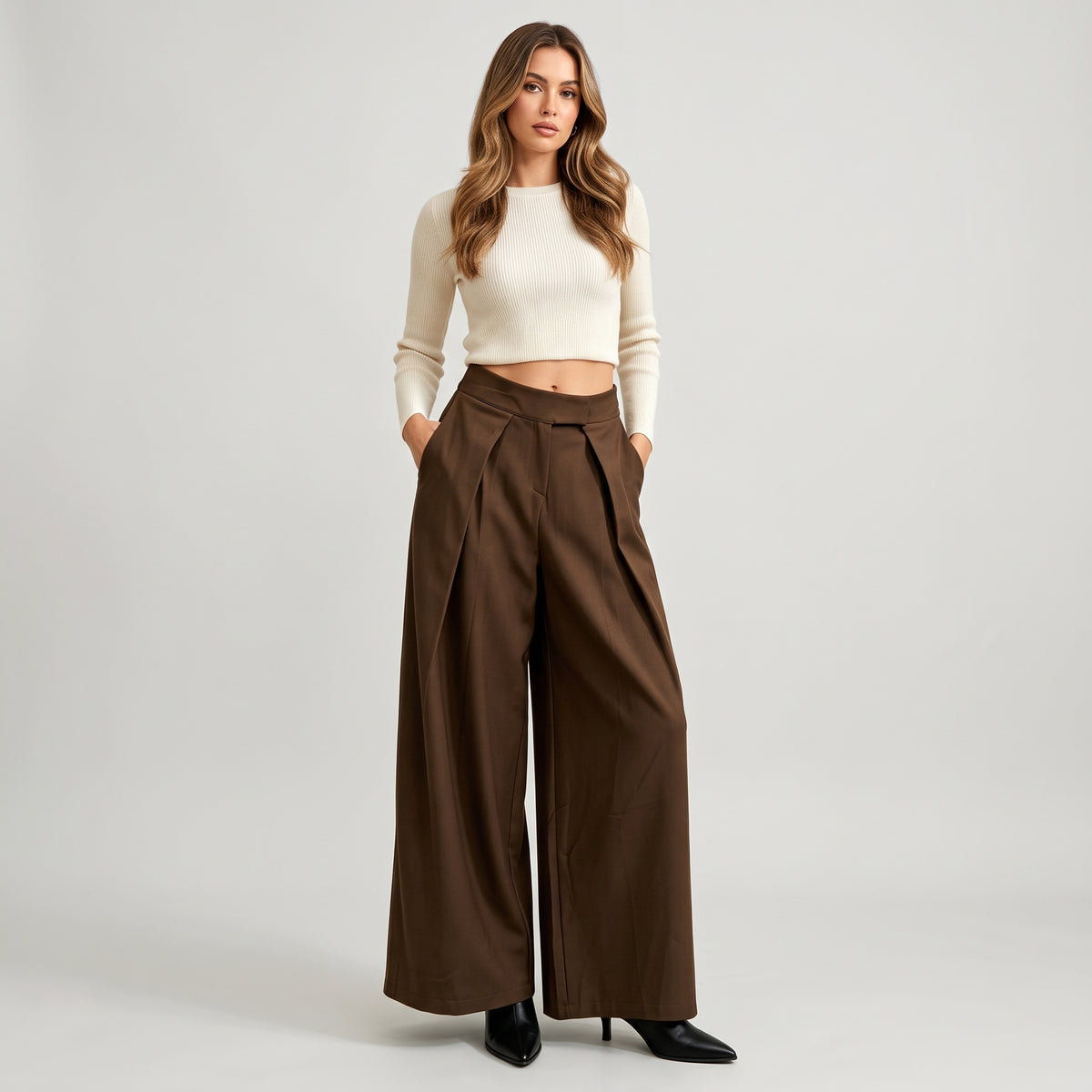 PANTALON ANCHO PINZAS