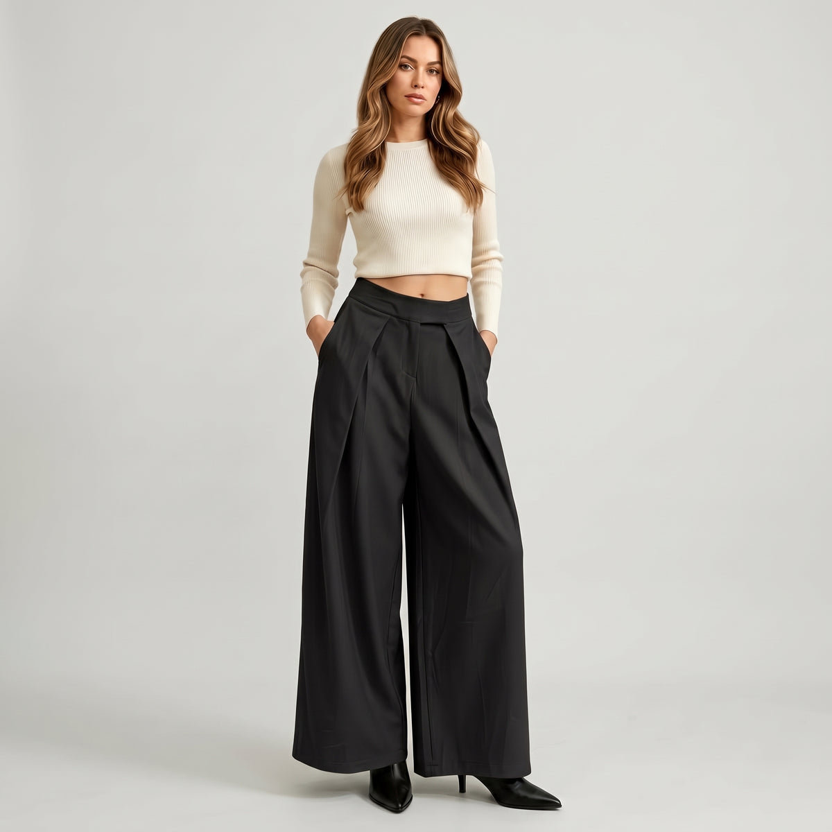 PANTALON ANCHO PINZAS