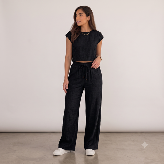 SET PANTALON Y TOP MANGA CORTA