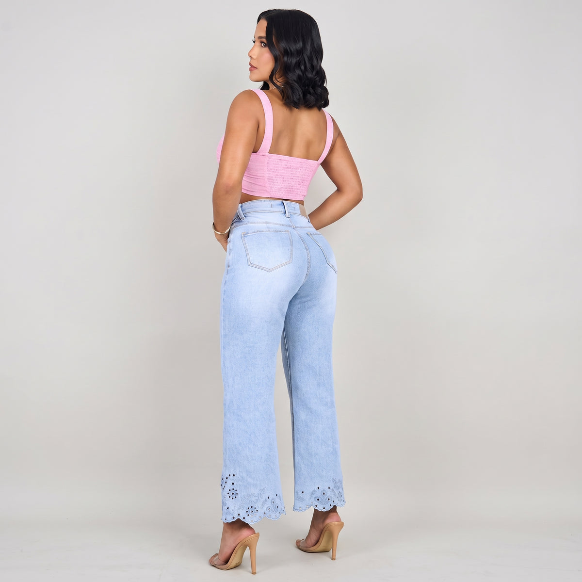 JEANS WIDE LEG BLONDA