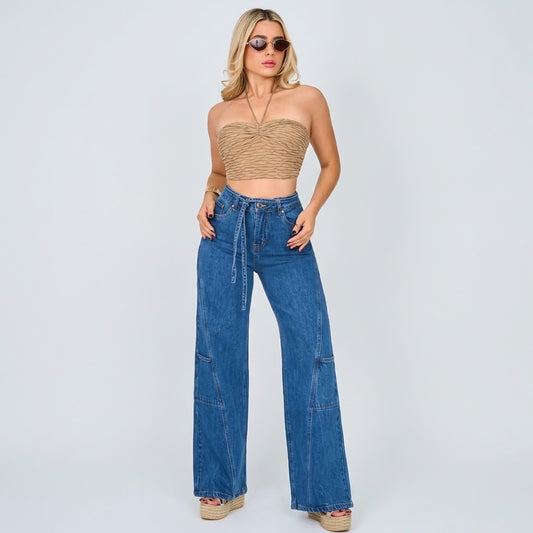 JEAN WIDE LEG BOLSILLOS