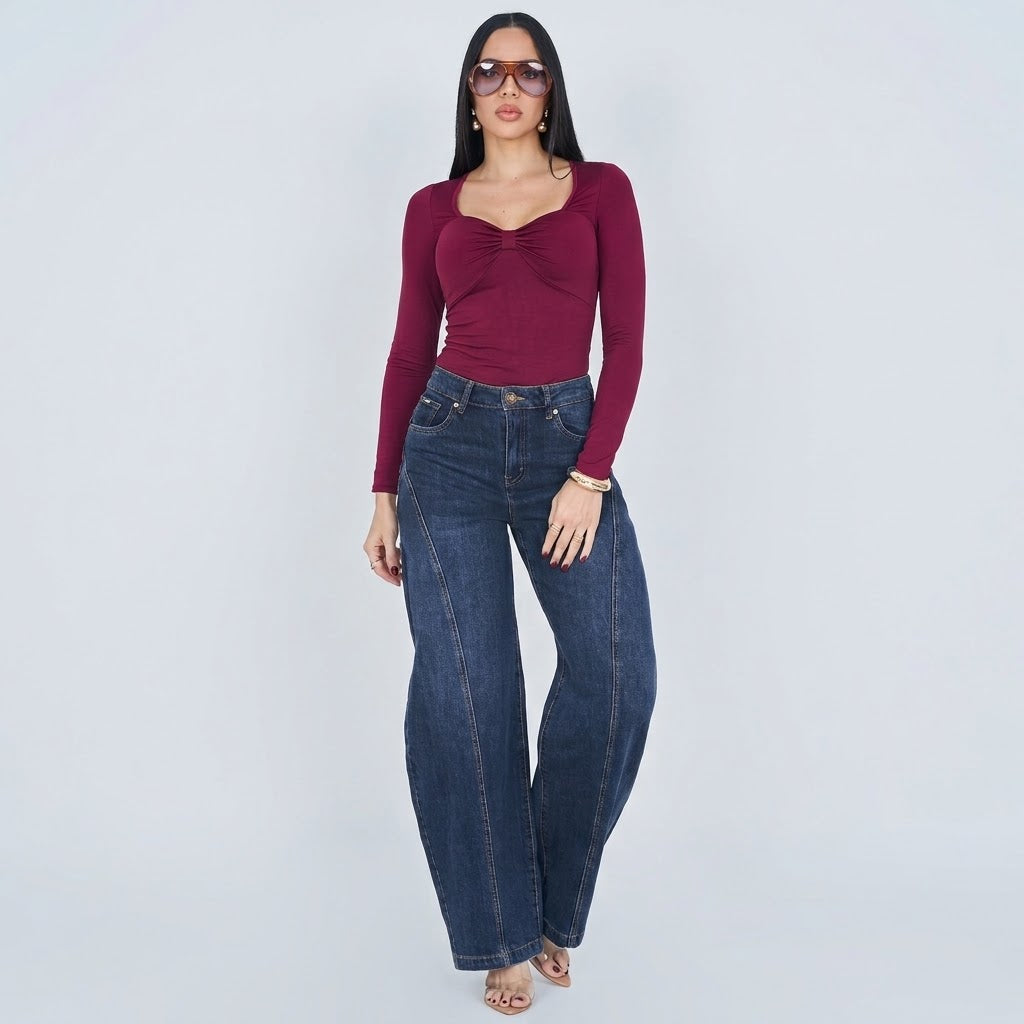 JEAN BAGGY BALLON POWER PUSH UP
