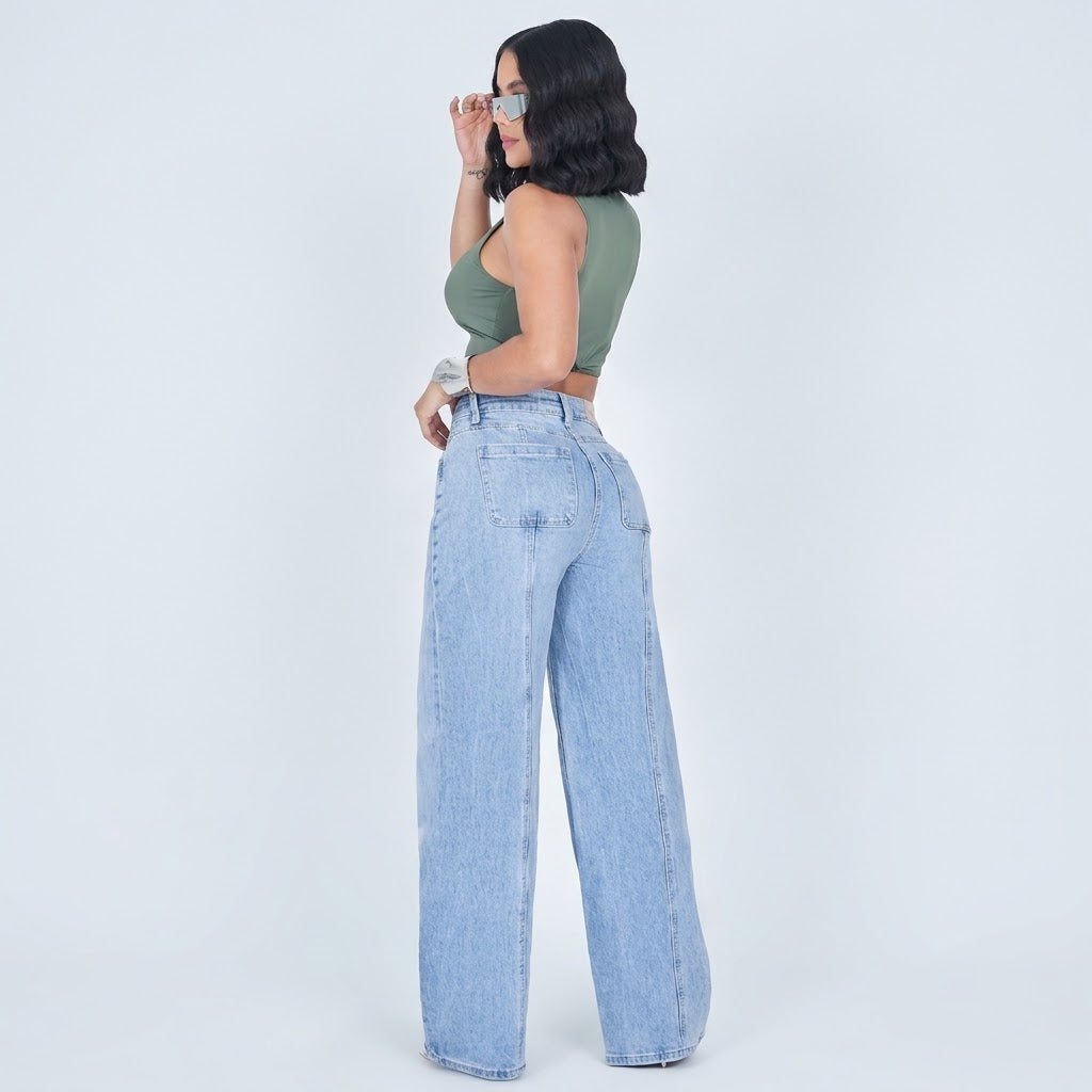 JEAN BAGGY BALLON POWER PUSH UP