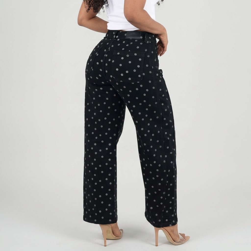 JEAN BARREL POLKA DOTS