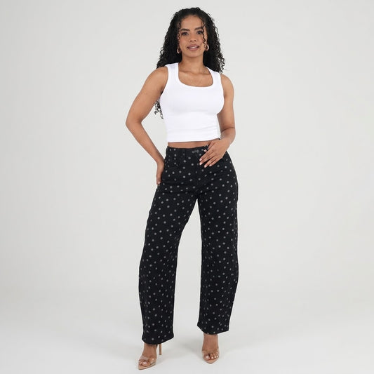JEAN BARREL POLKA DOTS