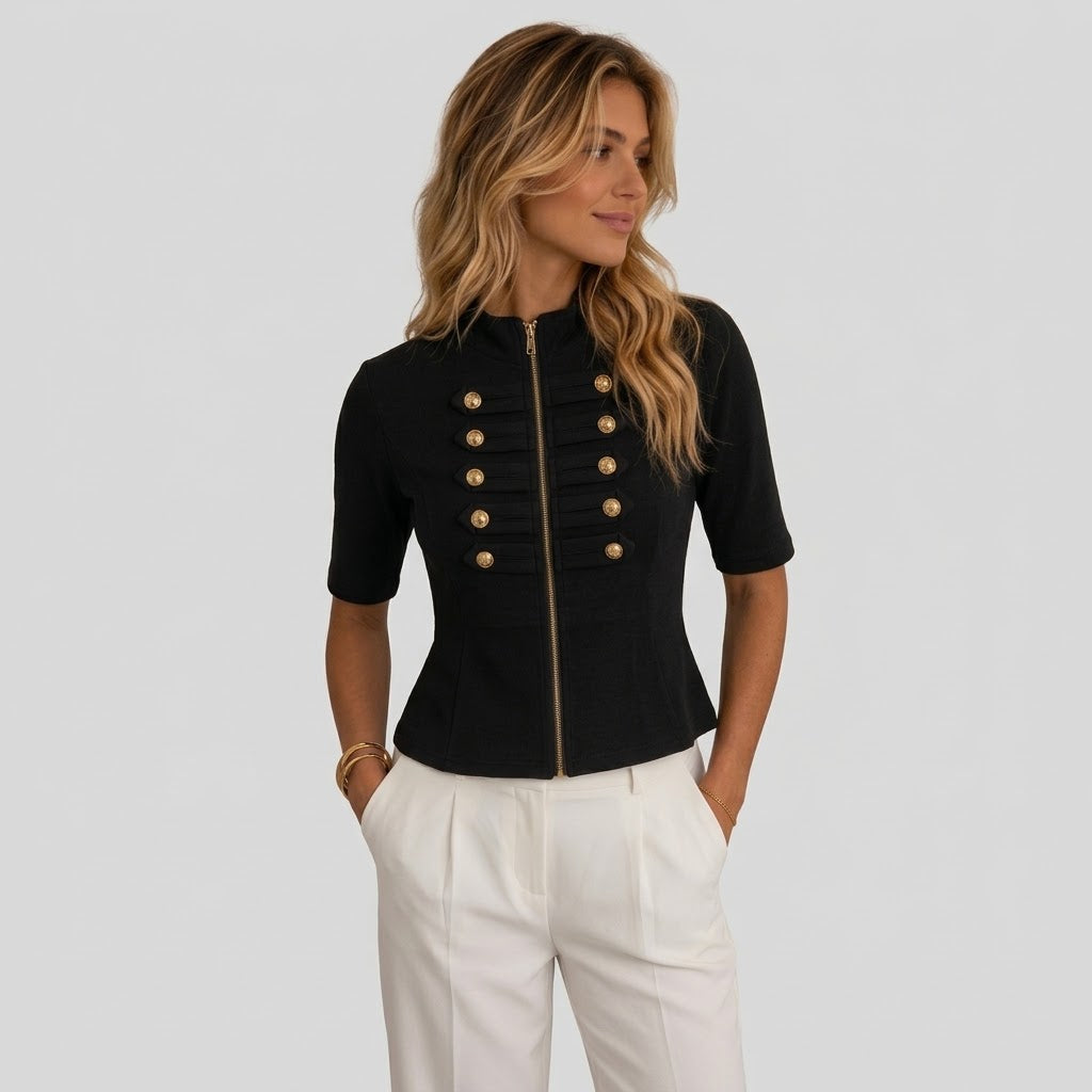 TOP NAPOLEON CON CIERRE
