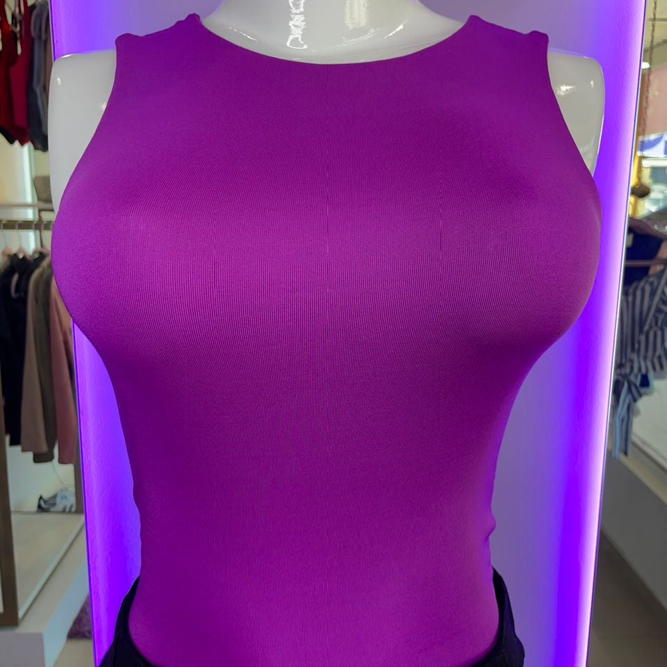 Body Manga Sisa Halter Morado