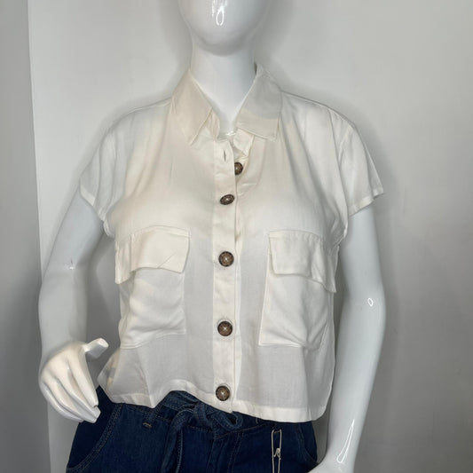 CAMISA MANGA CORTA BLANCO
